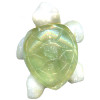 20x34mm White Quartz & Green Agate SEA TURTLE Pendant/Focal Bead