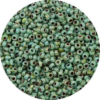 11/o Japanese SEED BEADS - Trans. Teal Green S/L Semi-Gloss