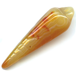 11x35mm Natural Agate Carved CORN Pendant/Focal Bead