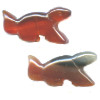 12x24mm Natural Agate SQUIRREL Animal Fetish Beads