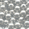 4mm Heavy Nickel-Plated Hollow Brass SMOOTH ROUND Beads