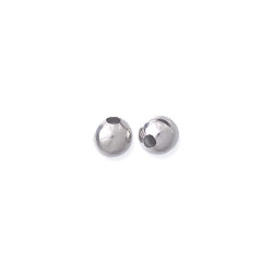 6mm Nickel SMOOTH ROUND Beads