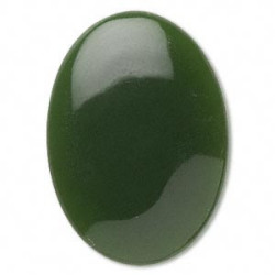 18x25mm Nephrite Jade (Natural) OVAL CABACHON