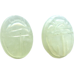 10x13mm New Jade Serpentine SCARAB, BEETLE Beads