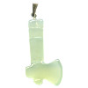 12x26mm New Jade Serpentine TOMAHAWK Charm/Pendant - with Loop & Bail