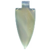 20x45mm Natural Grey Agate ARROWHEAD Pendant/Focal Bead