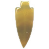20x47mm Natural Agate ARROWHEAD Pendant/Focal Bead