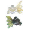 22x25mm Fancy Agate GOLDFISH Animal Fetish Beads