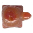 12x16mm Natural Agate TURTLE Animal Fetish Bead