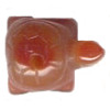 12x16mm Natural Agate TURTLE Animal Fetish Bead