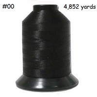 NYMO® Nylon Monocord BEADING THREAD, Size #00, 4,852 yrds 3 oz. Cone: Black