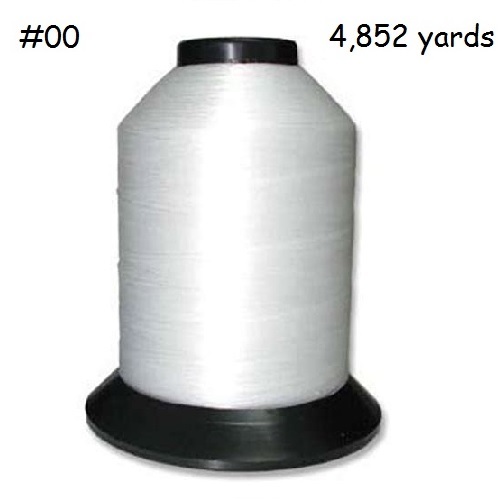 Vintage BELDING CORTICELLI NYMO Nylon Monocord BEADING THREAD, Size #00,  4852 yrds 3 oz. Cone: White