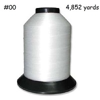 Vintage BELDING CORTICELLI NYMO Nylon Monocord BEADING THREAD, Size #00,  4852 yrds 3 oz. Cone: White