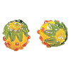 12mm Lampwork Glass PINEAPPLE Beads