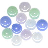 8x11mm Translucent Pastle Mix Lampwork RONDELL Beads