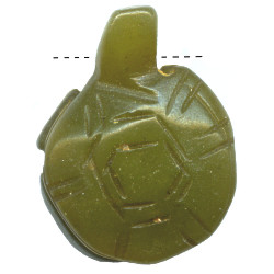 15x20mm Olive New Jade Serpentine TURTLE Animal Fetish Bead