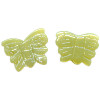 17x22mm Olive New Jade (Serpentine) BUTTERFLY, MOTH Animal Fetish Beads