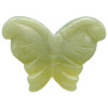 25x34mm Olive New Jade (Serpentine) BUTTERFLY, MOTH Animal Fetish Beads