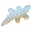 16x30mm Opalite ALLIGATOR Animal Fetish Bead