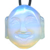 32x38mm Opalite BUDDHA HEAD Pendant/Focal Bead