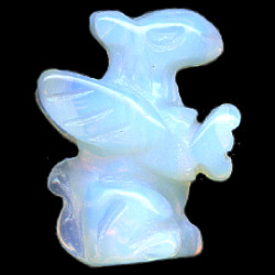 20mm Opalite 3-D GRIFFIN Bead