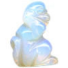 12x20mm Opalite 3-D MONKEY Animal Fetish Bead