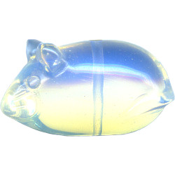 12x24mm Opalite MOUSE/RAT Animal Fetish Bead