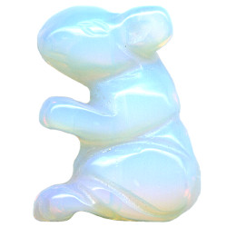 15x20mm Opalite RAT Animal Fetish Bead