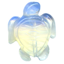 20x22mm Opalite SEA TURTLE Animal Fetish Bead