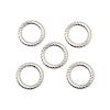 6mm Twisted Round Silver-Plated (16 gauge) "O" RINGS (no opening)