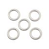 6mm Twisted Round Silver-Plated (16 gauge) "O" RINGS (no opening)