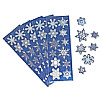 3/4" to 1 ¼" Prism Metallic *Snowflake*  STICKERS