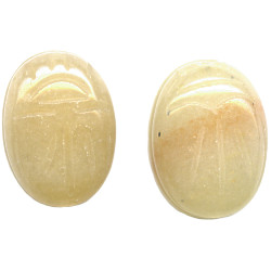 10x13mm Peach Aventurine SCARAB, BEETLE Beads