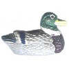 16x28mm Hand Painted Peruvian Ceramic MALLARD DUCK Bead