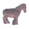 18x30mm Hand Painted Peruvian Ceramic HORSE Bead