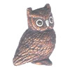 20x25mm Hand Painted Peruvian Ceramic OWL Bead