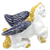 39mm Hand Painted Peruvian Ceramic PEGASUS Bead