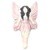 20x35mm Hand Painted Peruvian Ceramic Pink FAIRY Bead