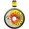 40mm Hand Painted Peruvian Ceramic *Sun & Moon* DONUT Pendant Set