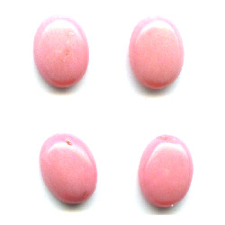 5x7mm Pink Coral OVAL CABOCHONS