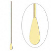 2" (22 gauge) Gold-Plated PADDLE PINS