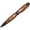 Segmented Walnut, Purpleheart, Redheart & Yellowheart, Gloss Black Cigar Pen ~ JBC Woodcraft®