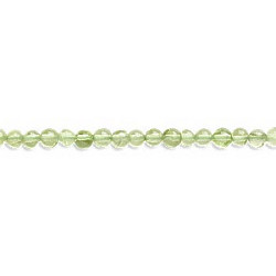 2mm Peridot ROUND Beads - 16" Strand