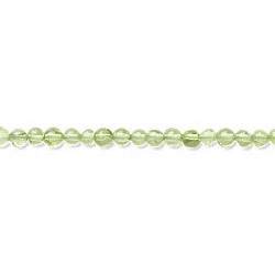 3mm Peridot ROUND Beads - 8" Strand