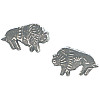 10x15mm Antiqued Pewter Southwest BUFFALO / BISON Beads