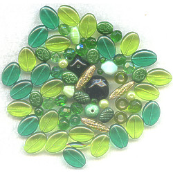 Czech Pressed Glass *SPRING MIX* Bead Assortment