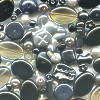 Czech Pressed Glass *MONOCHROME MIX* Bead Assortment