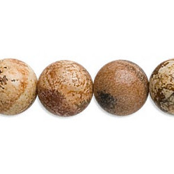 14mm PICTURE JASPER ROUND Beads