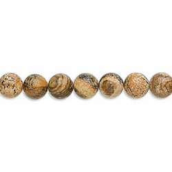 8mm Picture Jasper ROUND Beads