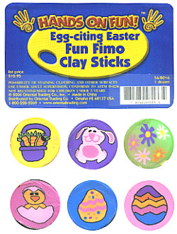 1/2" x 2" Fimo *Egg-citing Easter* POLYMER CANES